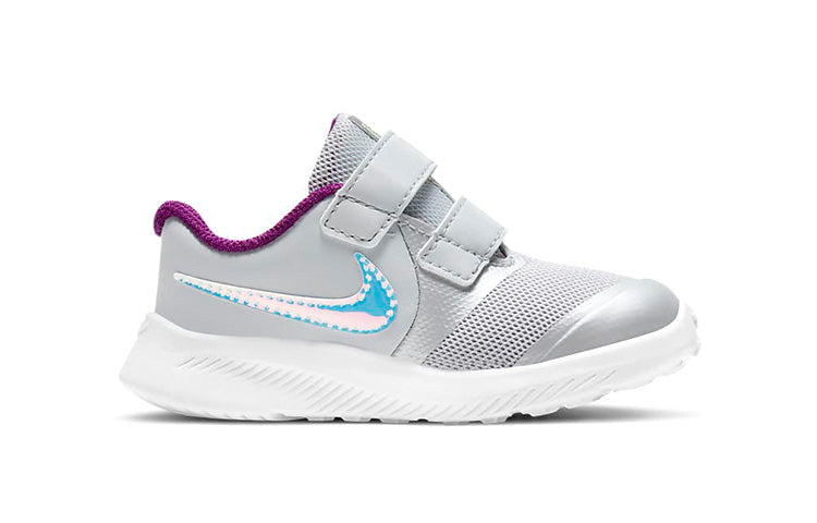 (TD) Nike Star Runner 2 Power 'Pure Platinum Iridescent Swoosh' DD5888-001