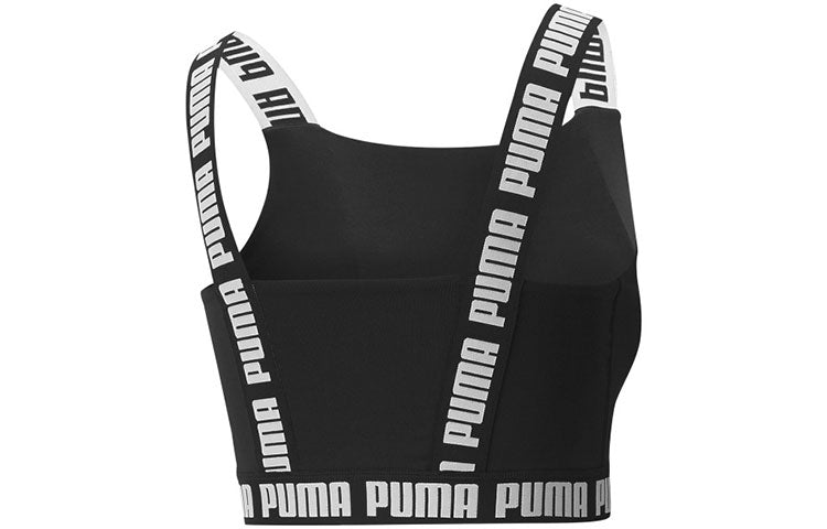 (WMNS) PUMA Logo Band Strong Top 'Black' 521805-01