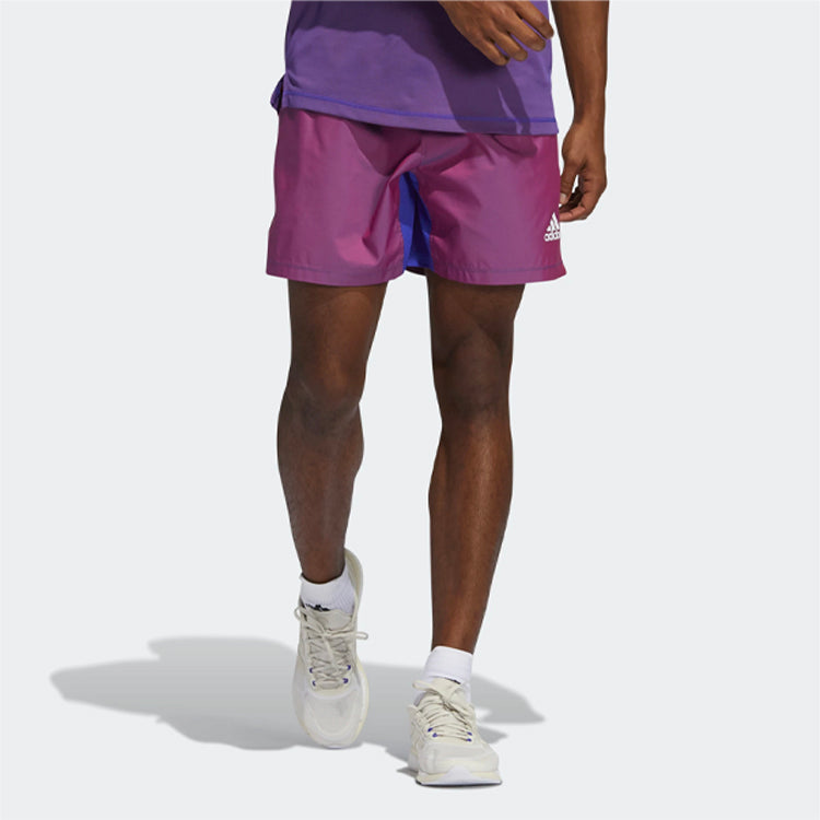 adidas Primeblue Short Contrasting Colors Training Sports Shorts Metallic Red GM0477