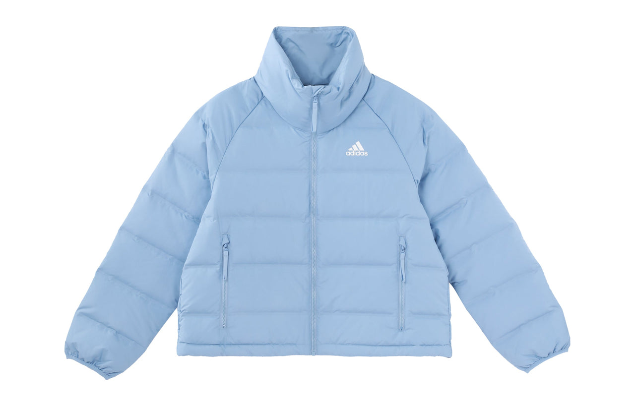 (WMNS) adidas W Helionic Rlx Solid Color Large High Collar Down Jacket Sky Blue GQ7118