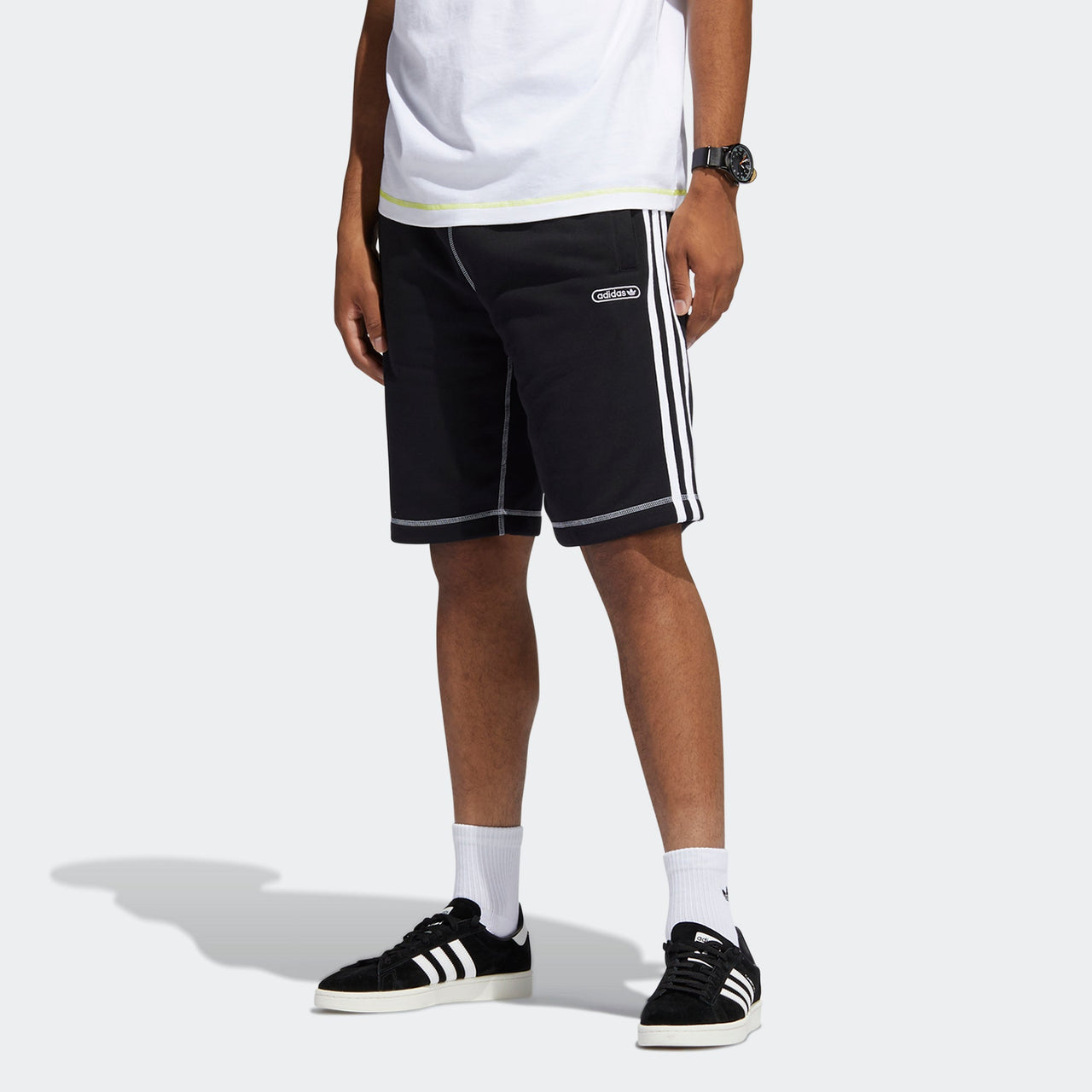 adidas Men's originals Cntrst Stitch S Sports Shorts Black GN3882