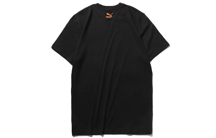 PUMA Printed Logo Short Sleeve TEE Black 598939-01