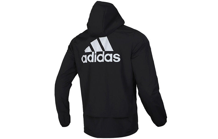 adidas Trench Coat Eh3770 Black Coat Hooded Jacket EH3770