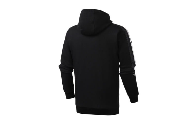 adidas originals logo Printing Casual Hooded Jacket Black ED4695