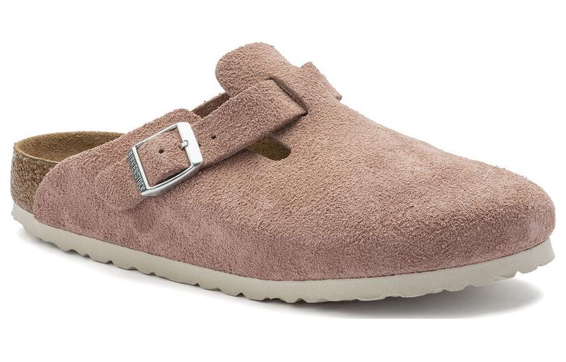 Birkenstock Boston Soft Footbed Suede Leather Sandals 'Pink Clay' 1023279