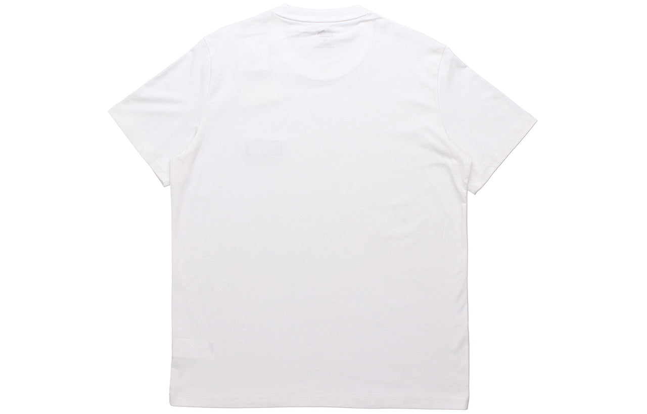 PUMA Fuslon Minimalistic Chest Alphabet Logo Label Short Sleeve White 582687-02