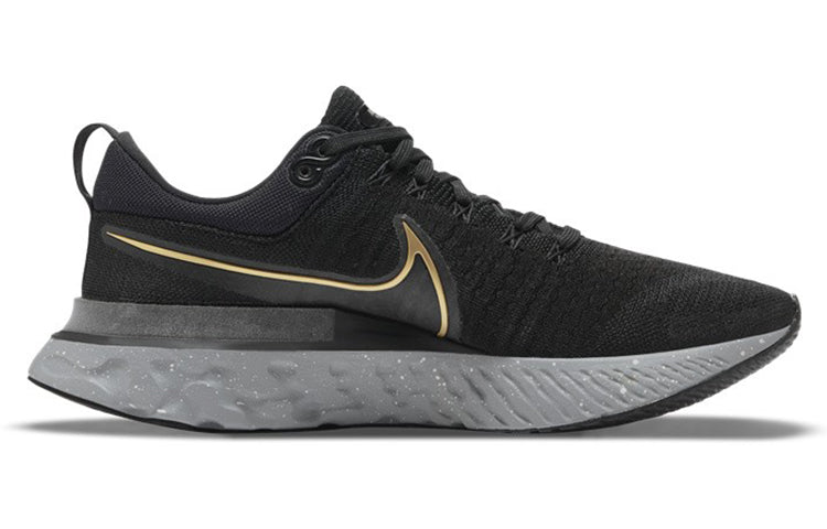 Nike React Infinity Run Flyknit 2 'Black Metallic Gold' CT2357-009