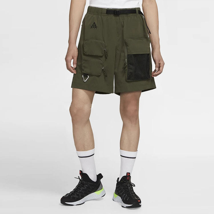 Men's Nike ACG Multiple Pockets Cargo Sports Shorts Military Green CK7856-326