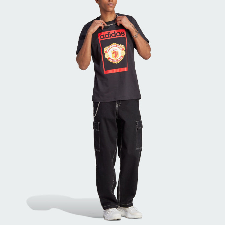 adidas originals Manchester United OG Graphic T-shirt 'Black' IP5551