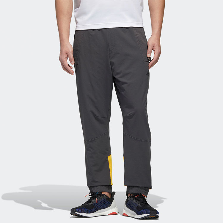 Men's adidas Cb Woven Pants Contrasting Colors Bundle Feet Sports Pants/Trousers/Joggers Gray GP6400