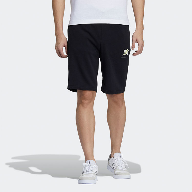 adidas neo M Ss May Short1 Printing Casual Sports Shorts Black GP4792