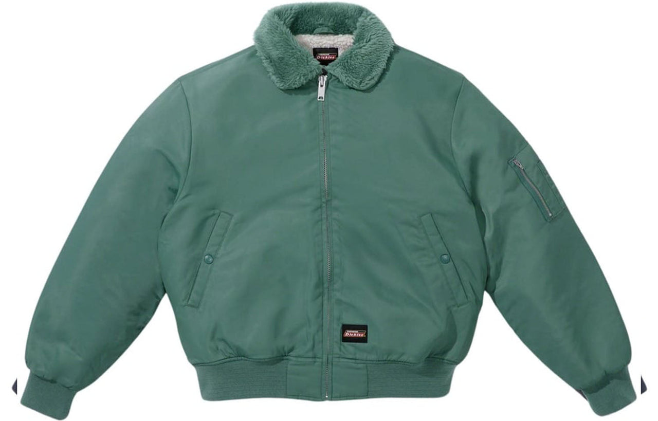 Supreme x Dickies FW23 Week9 Fur Collar Bomber Jacket 'Green' SUP-FW23-161