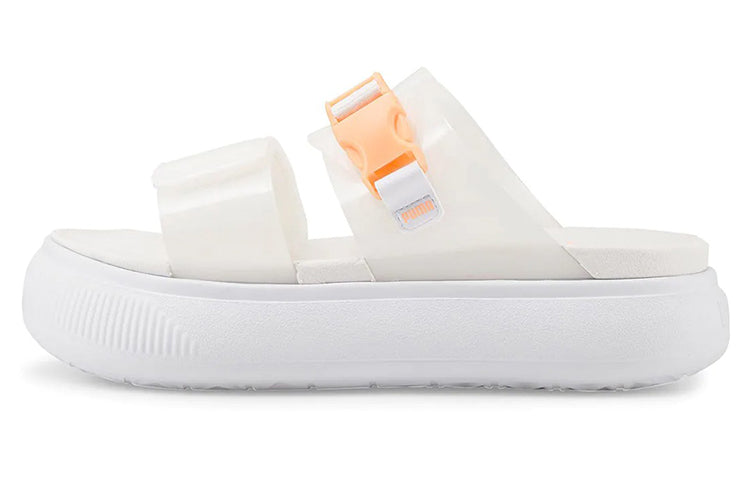 (WMNS) PUMA Suede Mayu Pop Sandal 'White Fizzy Melon' 384433-02
