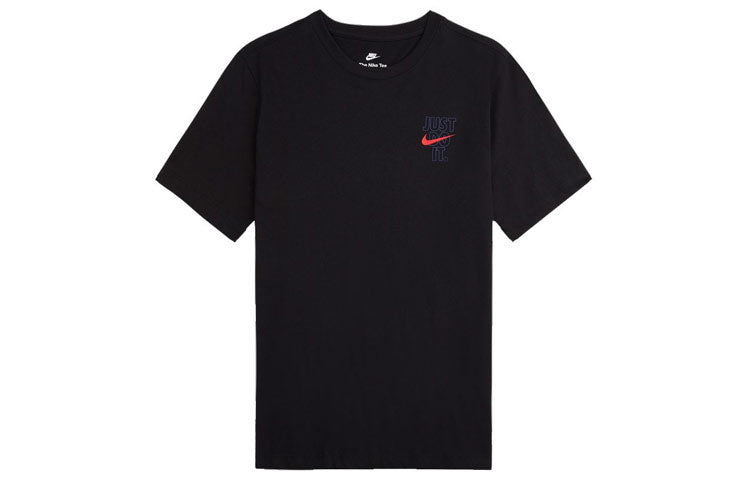 Men's Nike As Nsw Gaokao Ss Tee Athleisure Casual Sports Alphabet Round Neck Short Sleeve Black T-Shirt DX0322-010