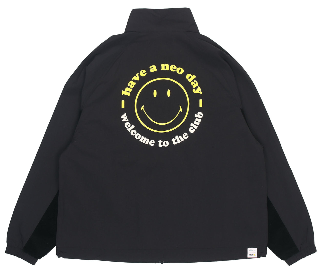 adidas neo U Smly Jkt Colorblock Casual Stand Collar Jacket Black H58046