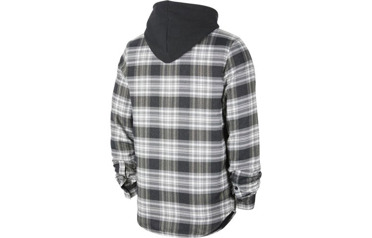 Nike SB Skateboard flannel Skateboard Plaid Jacket Black CK5318-010
