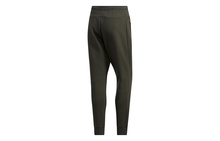 adidas Peach Casual Splicing Long Pants Green GM4415