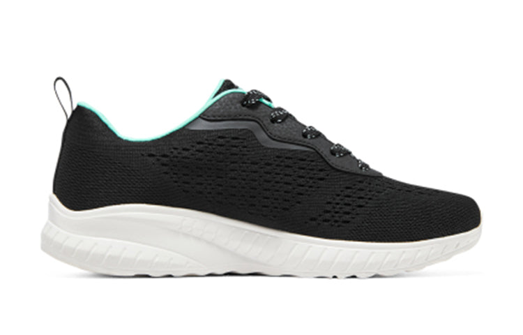 (WMNS) Skechers Black Bobs Squad Chaos 'Black' 117227-BLK