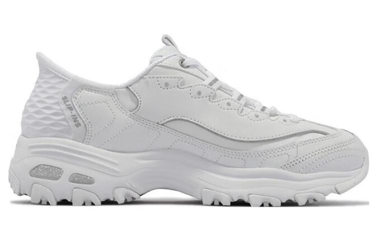 (WMNS) Skechers D'Lites 'White Silver' 150031-WSL