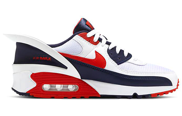 Nike Air Max 90 Flyease USA 'White Blue Red' CU0814-104