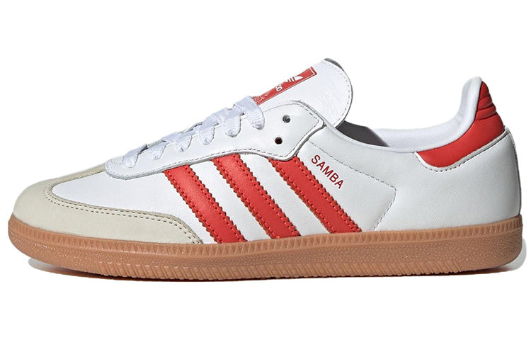 (WMNS) adidas Samba OG 'White Solar Red Gum' IF6513