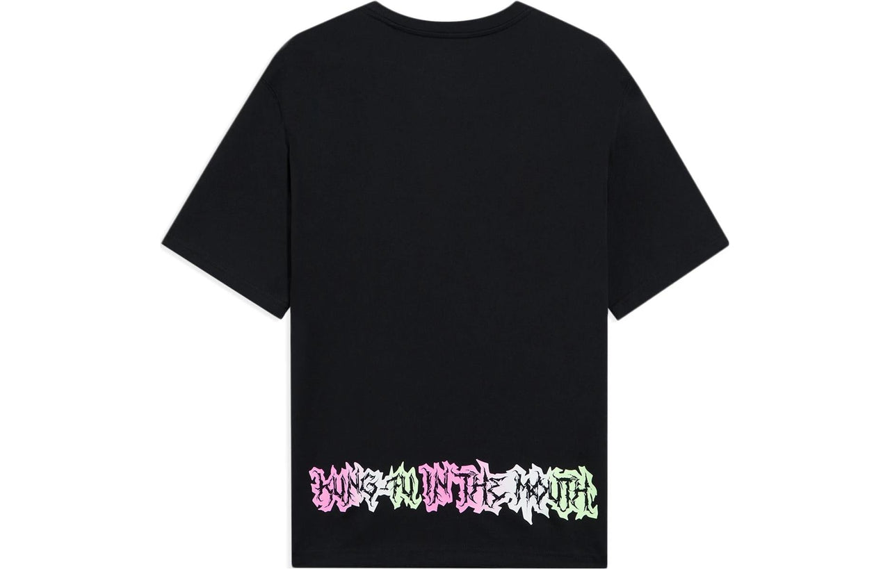 Li-Ning BadFive Small Graphic Loose Fit T-shirt 'Black' AHSS391-2