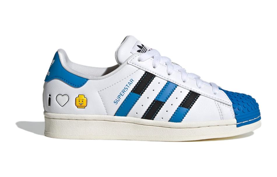 (GS) adidas Superstar x LEGO 'White Blue' IF2909