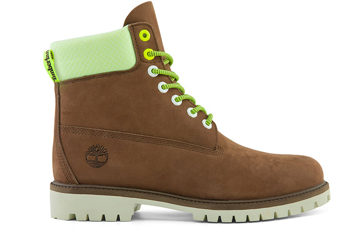Timberland Hi-Vis Heritage 6 Inch Waterproof Wide Fit Boot 'Dark Purple' A2HXSW
