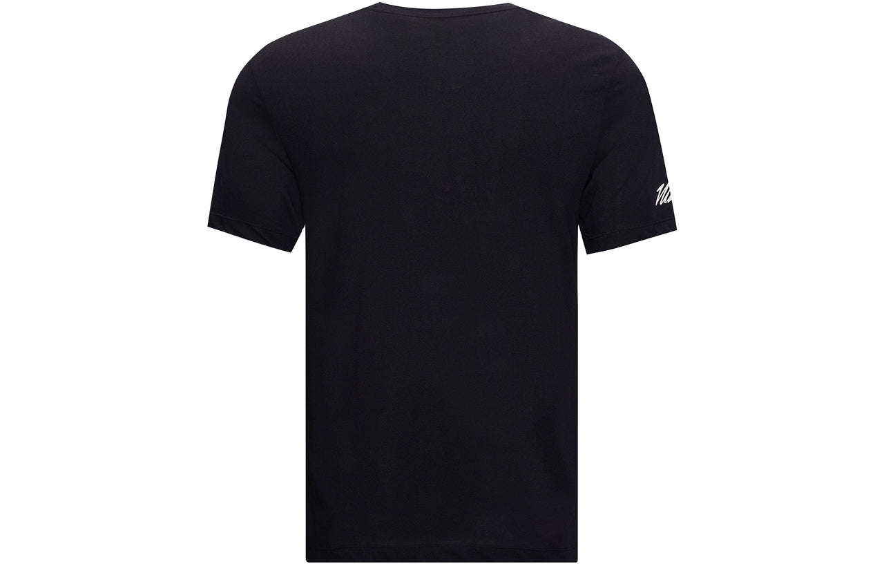 Nike Round Neck Training Short Sleeve 'Multi Swoosh Black White' CT6465-010
