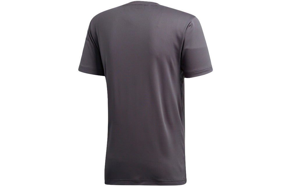 adidas Freelift Chill Training Sports Round Neck Short Sleeve Gray CZ5471