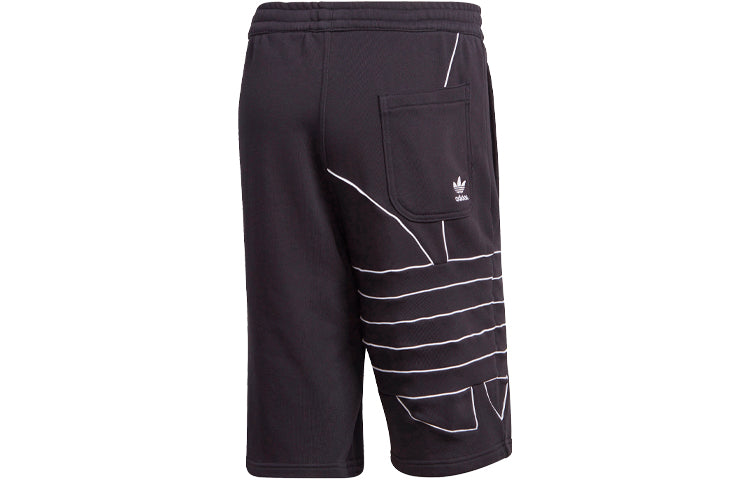 adidas originals MENS Logo Print Sports Shorts Black GE0821