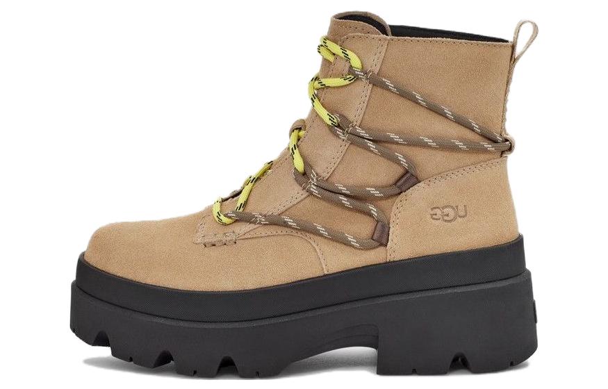 (WMNS) UGG Brisbane Lace Up Boot 'Mustard Seed' 1143841-MDSD