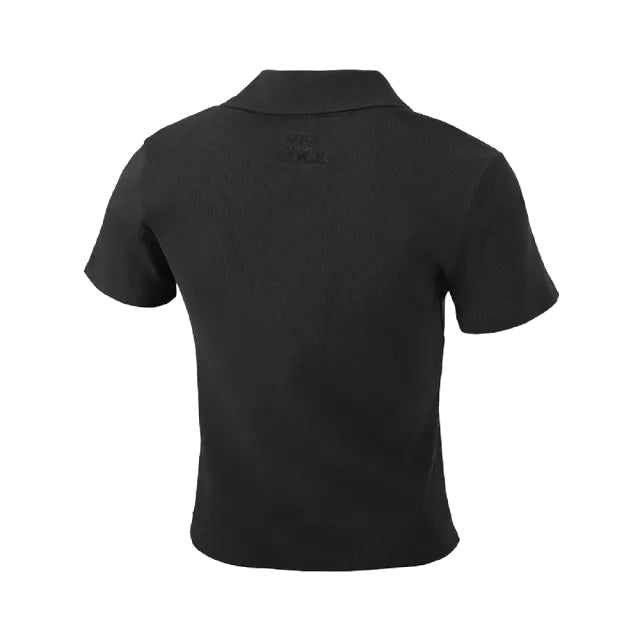 (WMNS) PUMA Logo Polo Shirt 'Black' 626863-01