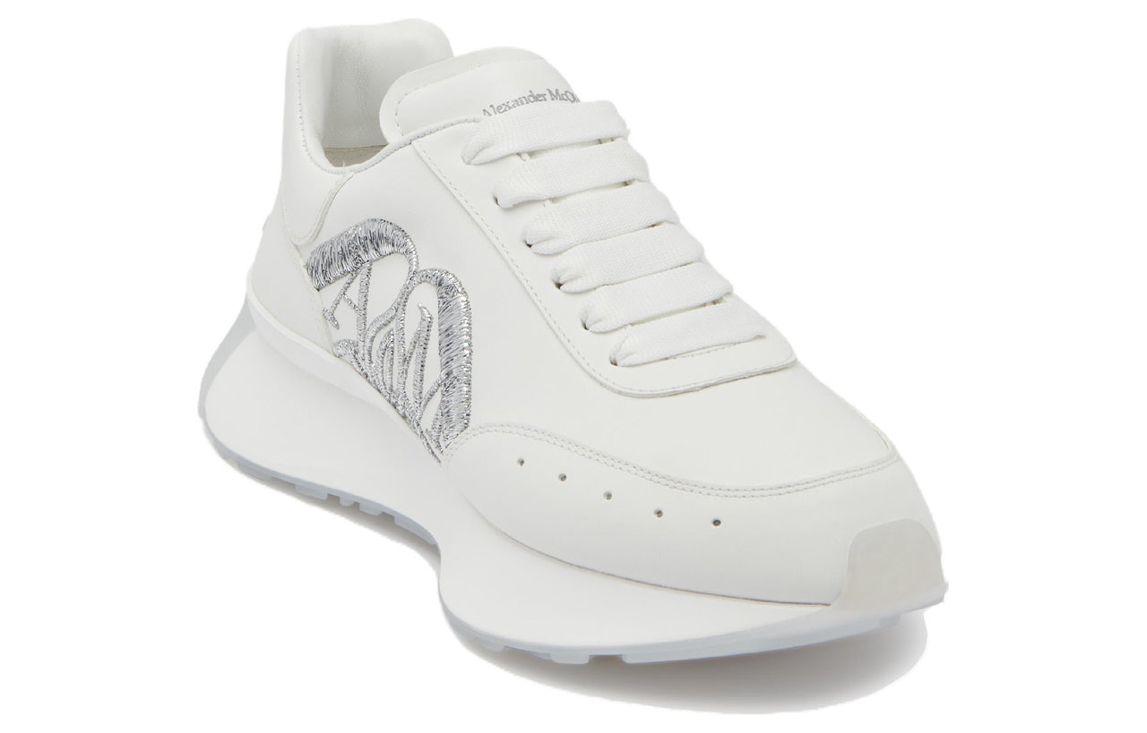 (WMNS) Alexander McQueen Sprint Runner 'White Silver' 781502WIDNH9071