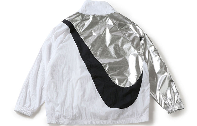 (WMNS) Nike Swoosh Jacket Woven Cb Gel Large Multicolor Splicing White CQ8023-101