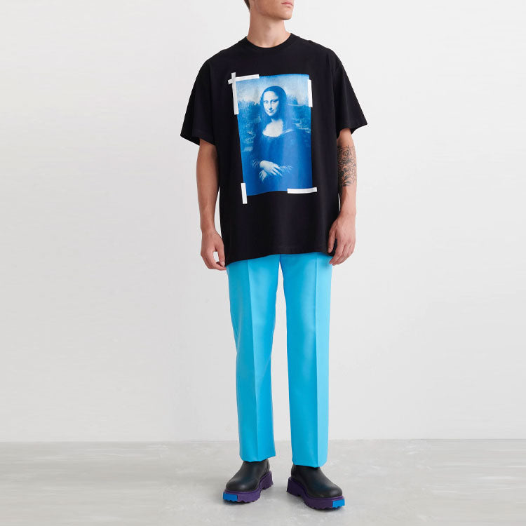 Off-White Monalisa Over Short-Sleeve Tee 'Black' OMAA038C99JER0021045