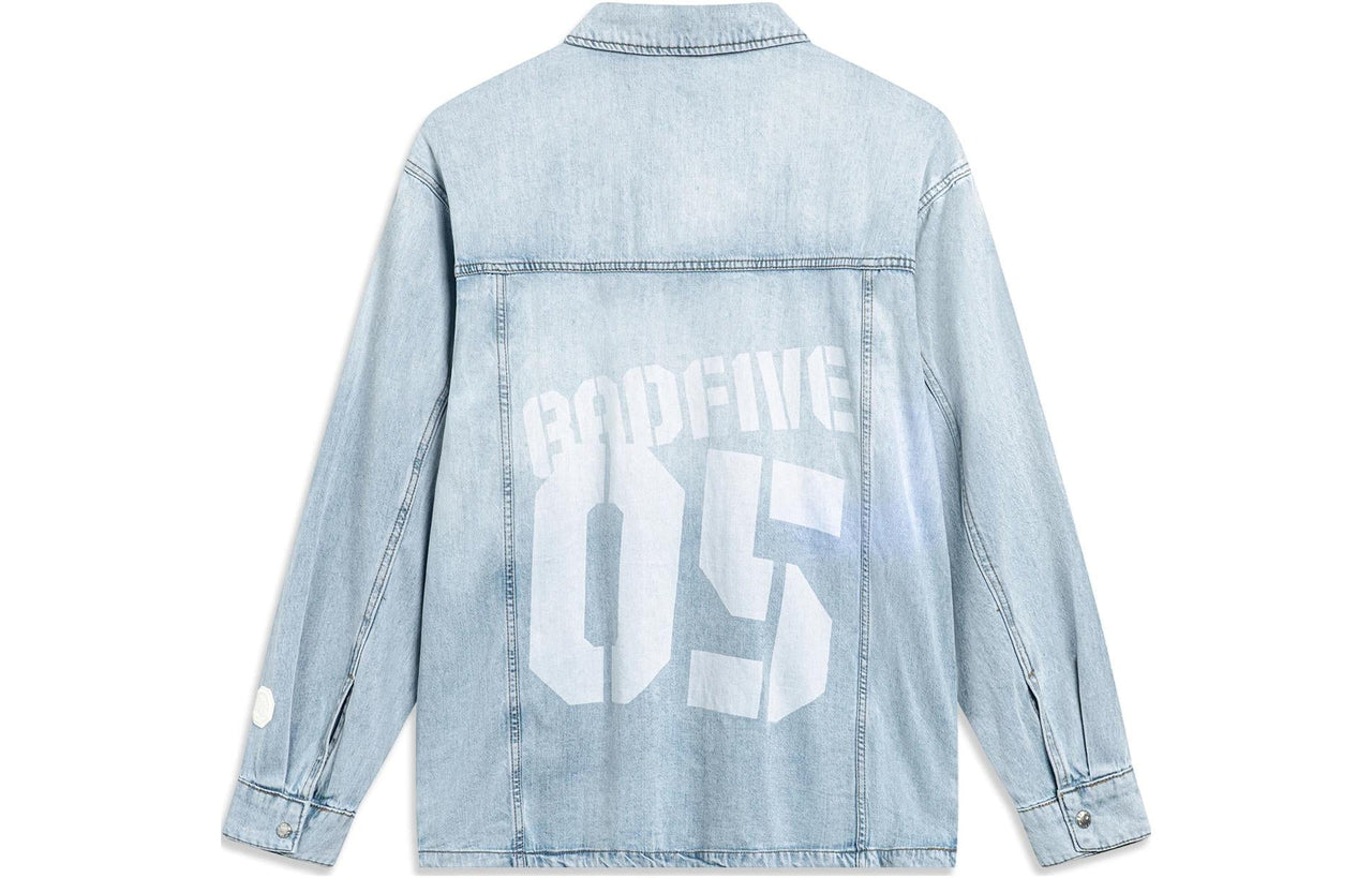 Li-Ning BadFive Graphic Denim Jacket 'Denim Blue' AJDT771-1