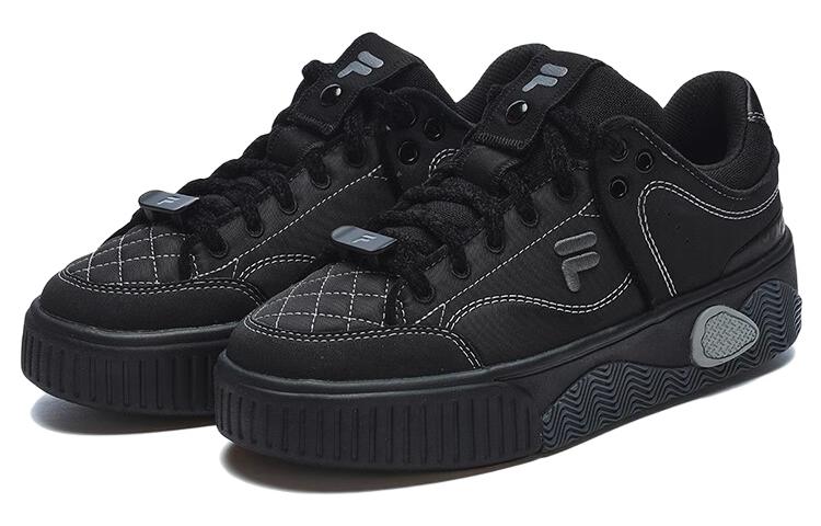 (WMNS) FILA FUSION Stack Skate Shoes 'Core Black' T12W312203FBA