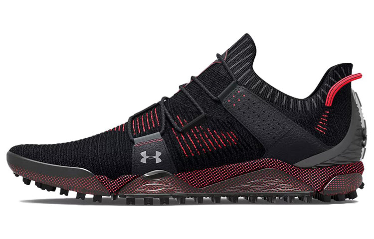 Under Armour HOVR Tour Spikeless Wide Golf Shoes 'Black Red' 3025744-001