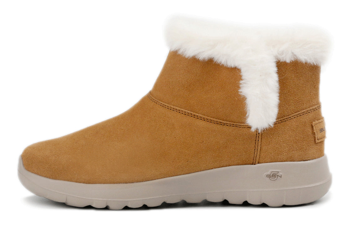 (WMNS) Skechers On-The-Go Joy Snow Boots 'Brown White' 15501-CSNT