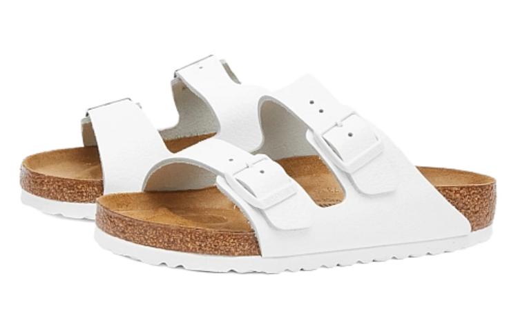 Birkenstock Arizona Natural Leather Sandals 'White' 1025048