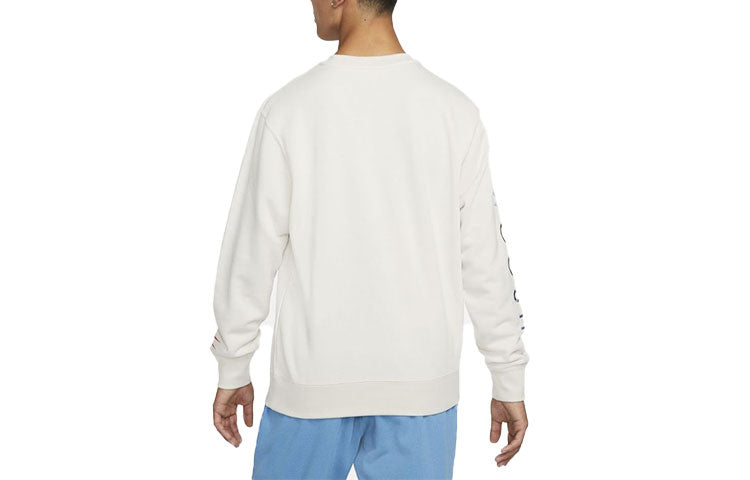 Nike Round Neck French Terry Embroidered Soft White DJ0466-104