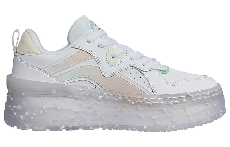 (WMNS) Li-Ning Platform Shoes 'White Pink' AGCS198-2