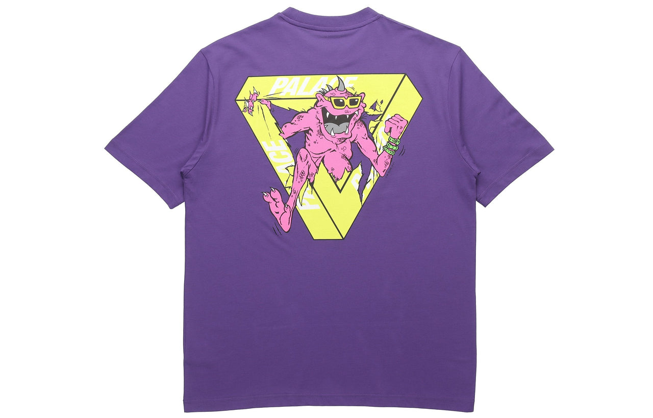 PALACE x M-Zone Crossover Small Tri-Ferg Pattern Short Sleeve Unisex Purple P20TS086