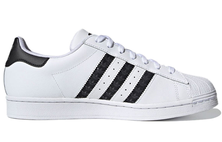 adidas Superstar 'Logo Stripes - White Black' H68101