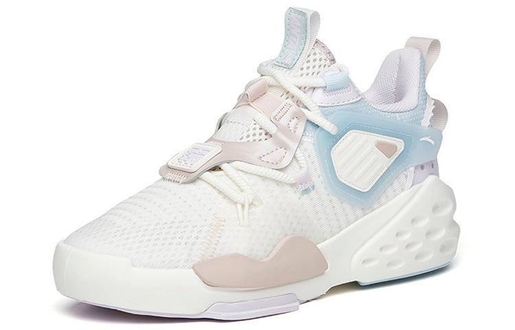 (WMNS) ANTA Badao Mid 'White Blue Purple' 122128084S-1