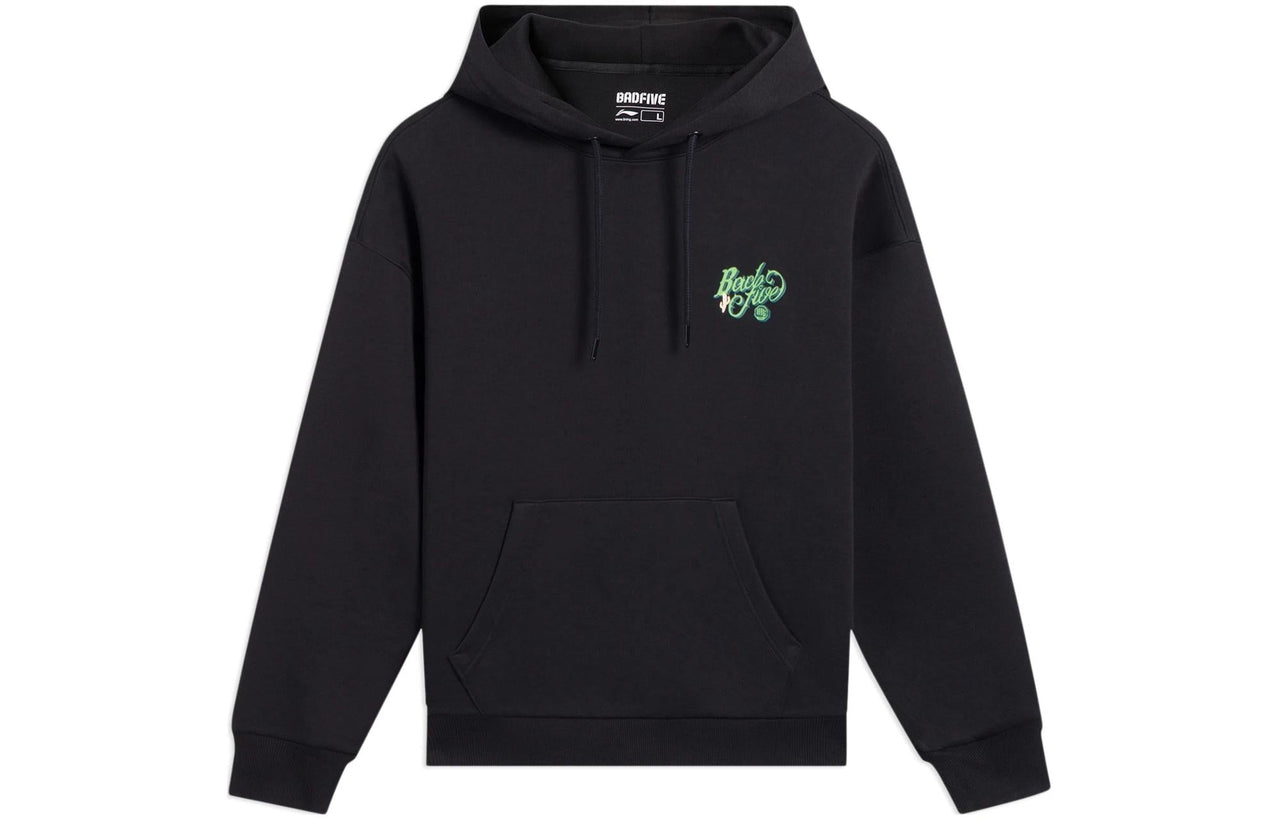 Li-Ning BadFive Graphic Hoodie 'Black' AWDS657-1