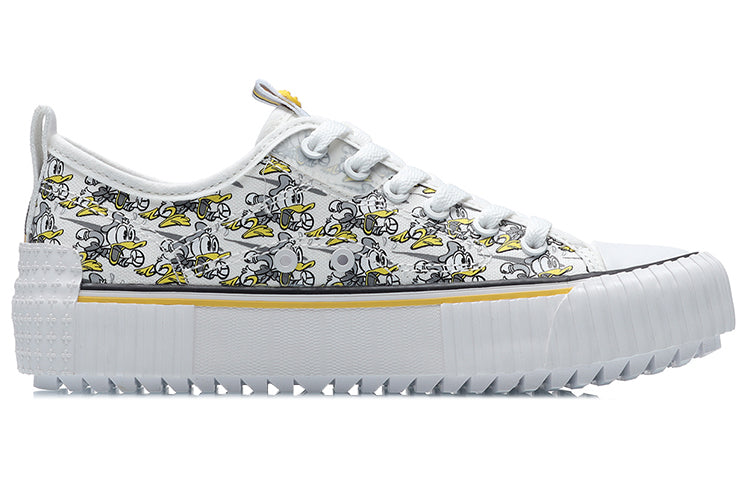 (WMNS) Li-Ning x Disney Skate Shoes 'White Black' AGCR178-3