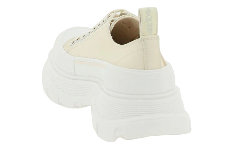 (WMNS) Alexander McQueen Tread Slick Low Lace Up Graffiti Shoes 'Yellow White' 708753W4RQ22257