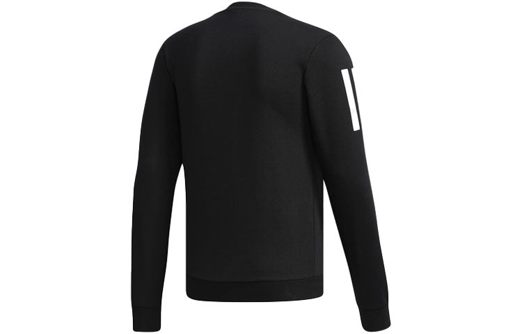 adidas neo Athleisure Casual Sports Knit Round Neck Pullover Black DX0043